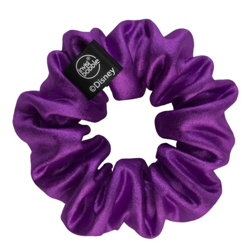 BNIB DISNEY INVISIBOBBLE STYLE ICON ARIEL PRINCESS 2 SCRUNCHIES PURPLE & SPARKLE